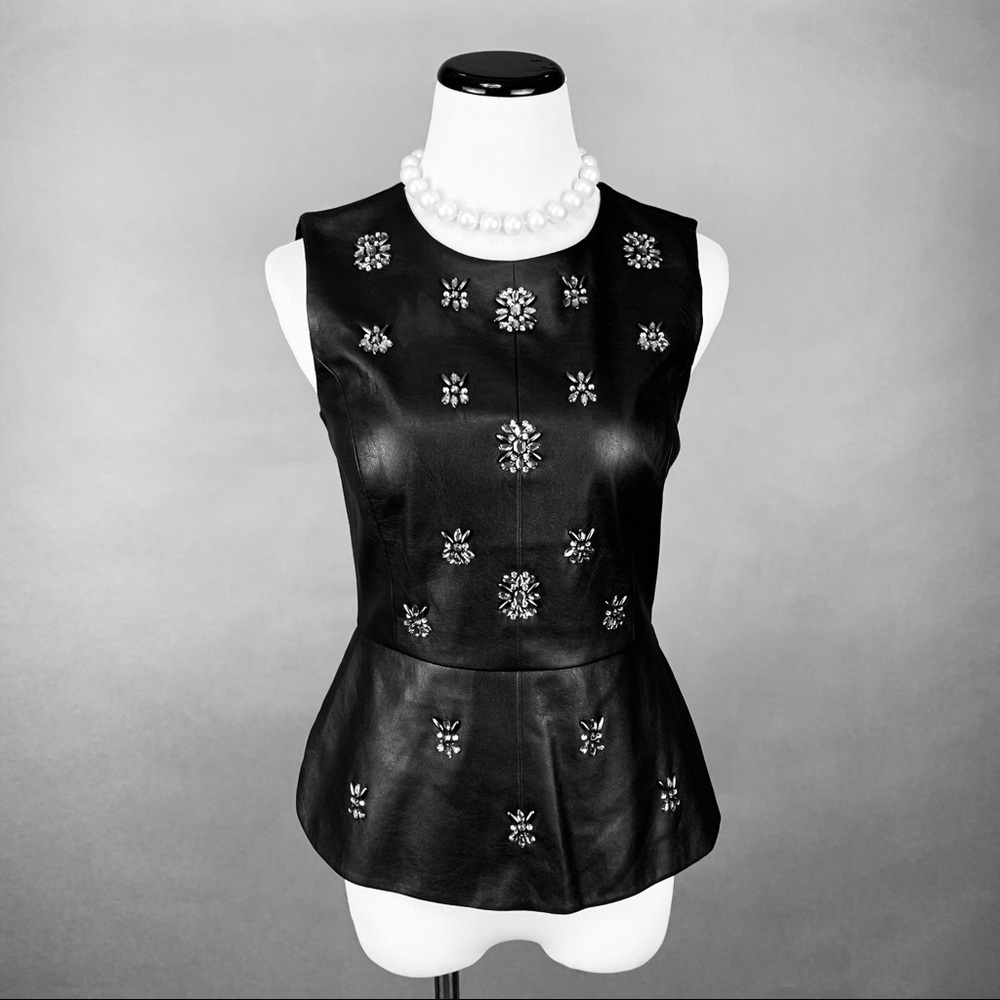 Nwt Bcbg maxazria pu leather top xs